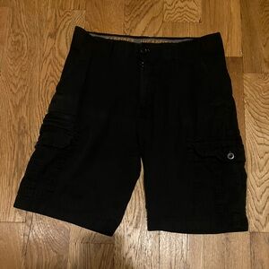 Wearfirst Cargo Shorts Black Size 32 Men's Zipper Pockets Used Good  Condition